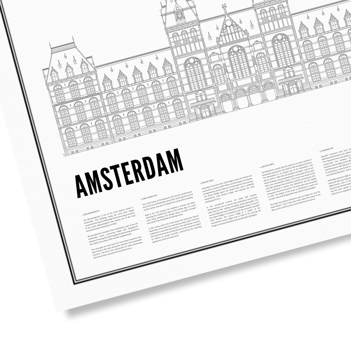 Poster van Iconics of Amsterdam | WIJCK. 